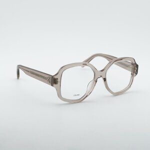 Celine CL50135I 059 Eyeglasses Transparent Taupe 53mm Geometric Frame